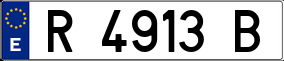 Trailer License Plate